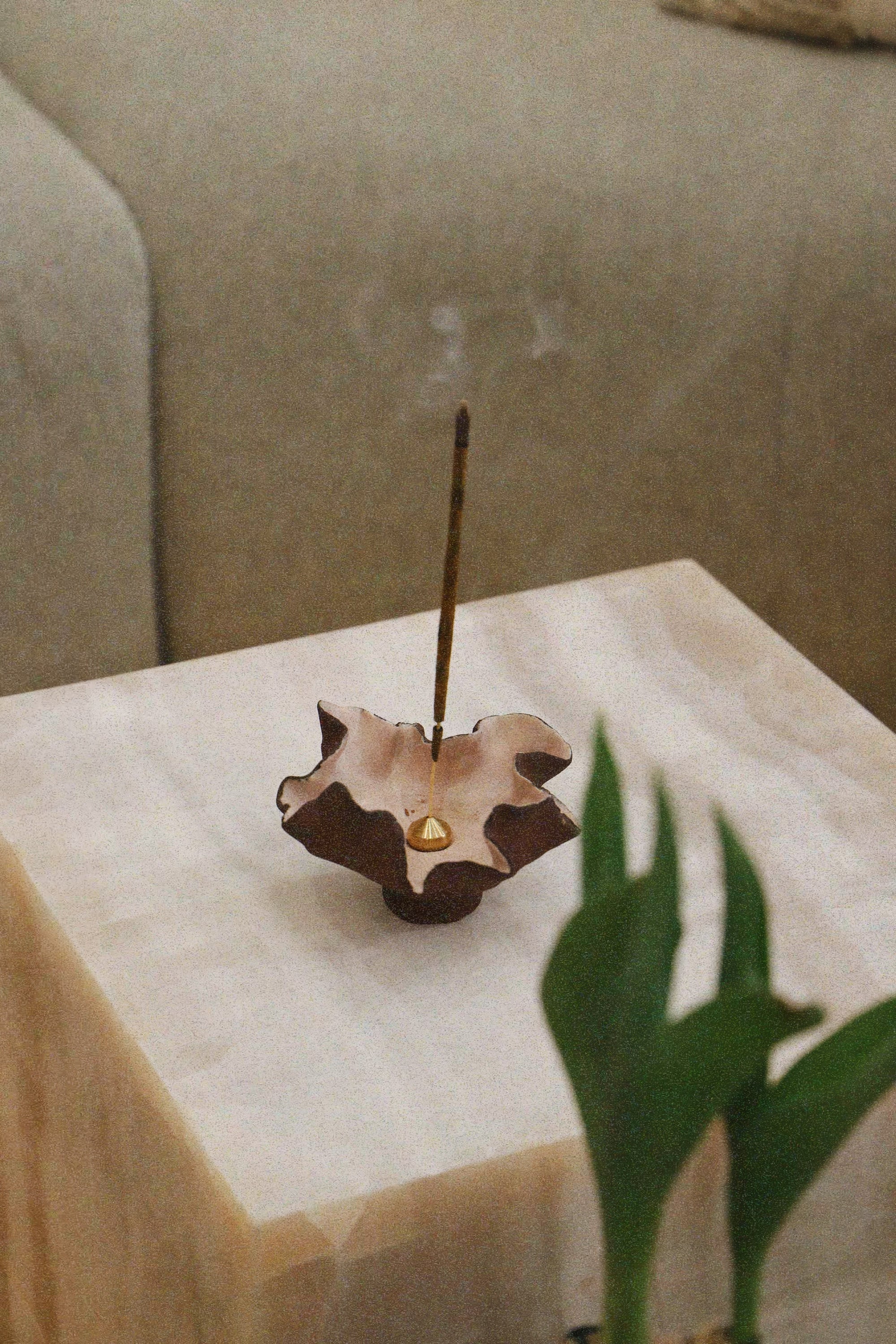 Handmade Ceramic Incense Holders – Hibiscus by NH x L&S Ceramics