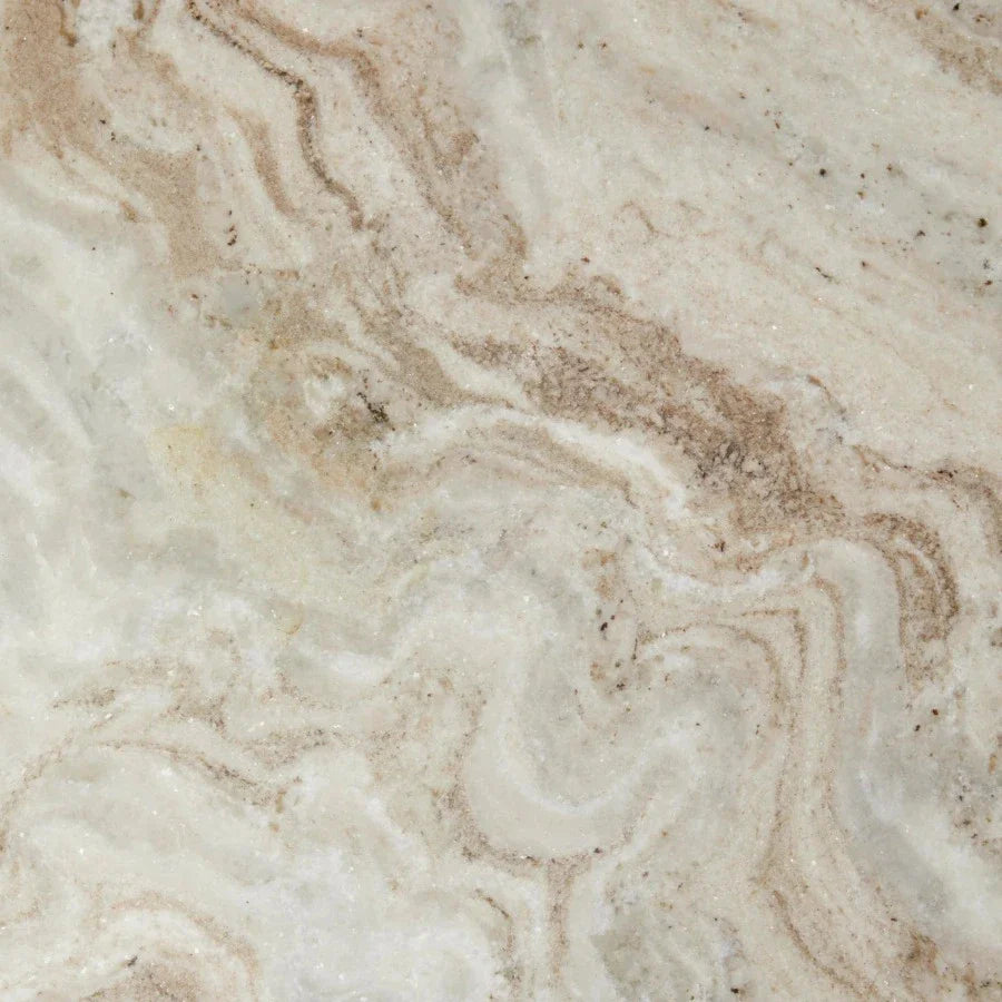 ERIE White Arnet Marble Side Table