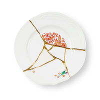 Seletti Kintsugi Dinner Plate - Handmade Porcelain with 24K Gold Accents