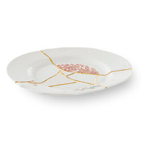 Seletti Kintsugi Dinner Plate - Handmade Porcelain with 24K Gold Accents