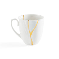 Seletti Kintsugi Mug - Handcrafted Porcelain with 24K Gold Detailing