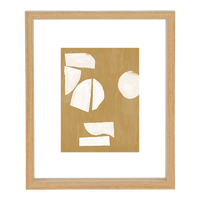 natural MDF floating picture frame medium by Urban Nature Culture with abstract artwork