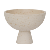 white speckled bolle pedestal bowl medium size by urban nature culture