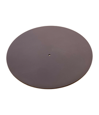 Le Feu Dome Steel Plate in Mocca, the Ø45 cm round base for the Dome Steel pedestal bioethanol fireplace