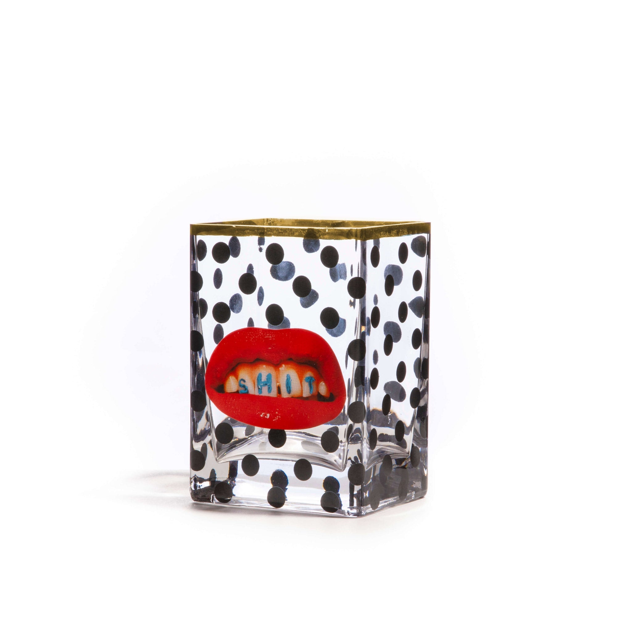 Seletti x TOILETPAPER Square Glass Vase - Medium & Large