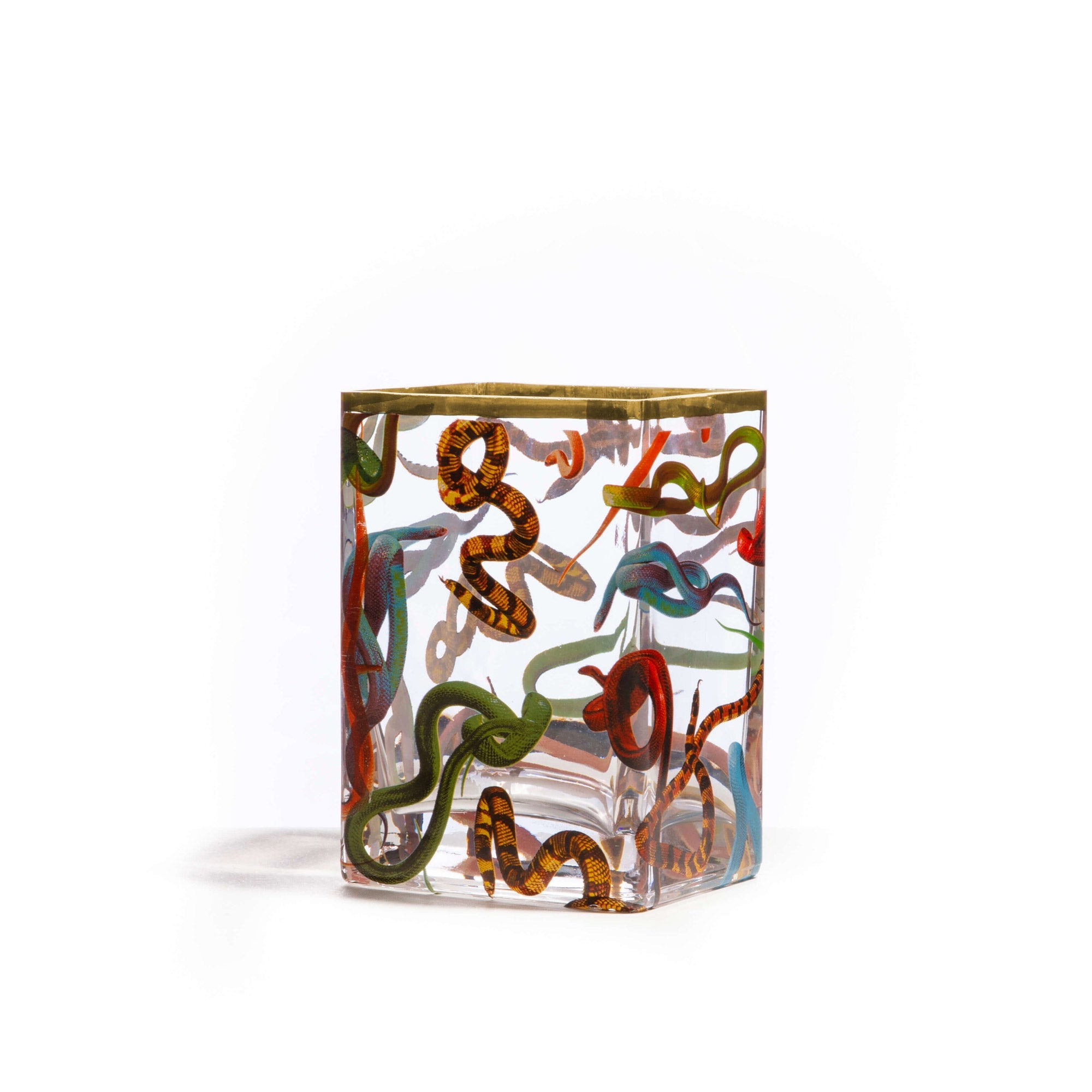 Seletti x TOILETPAPER Square Glass Vase - Medium & Large
