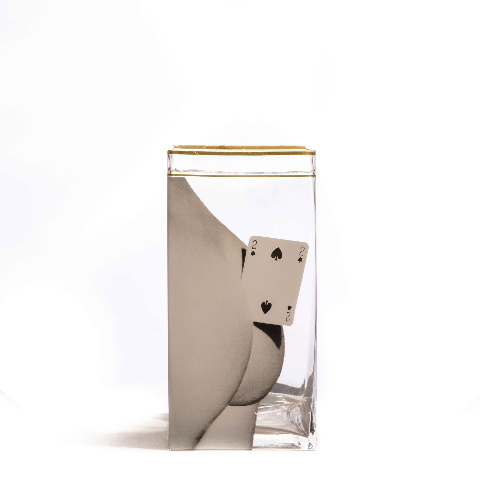 Seletti x TOILETPAPER Square Glass Vase - Medium & Large