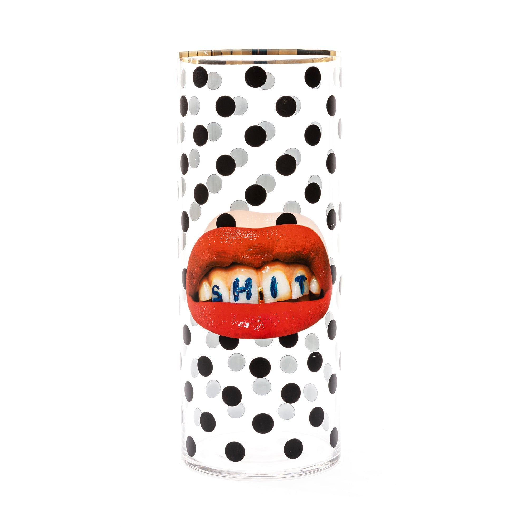 Seletti x TOILETPAPER Cylindrical Glass Vase - Small, Medium & Large