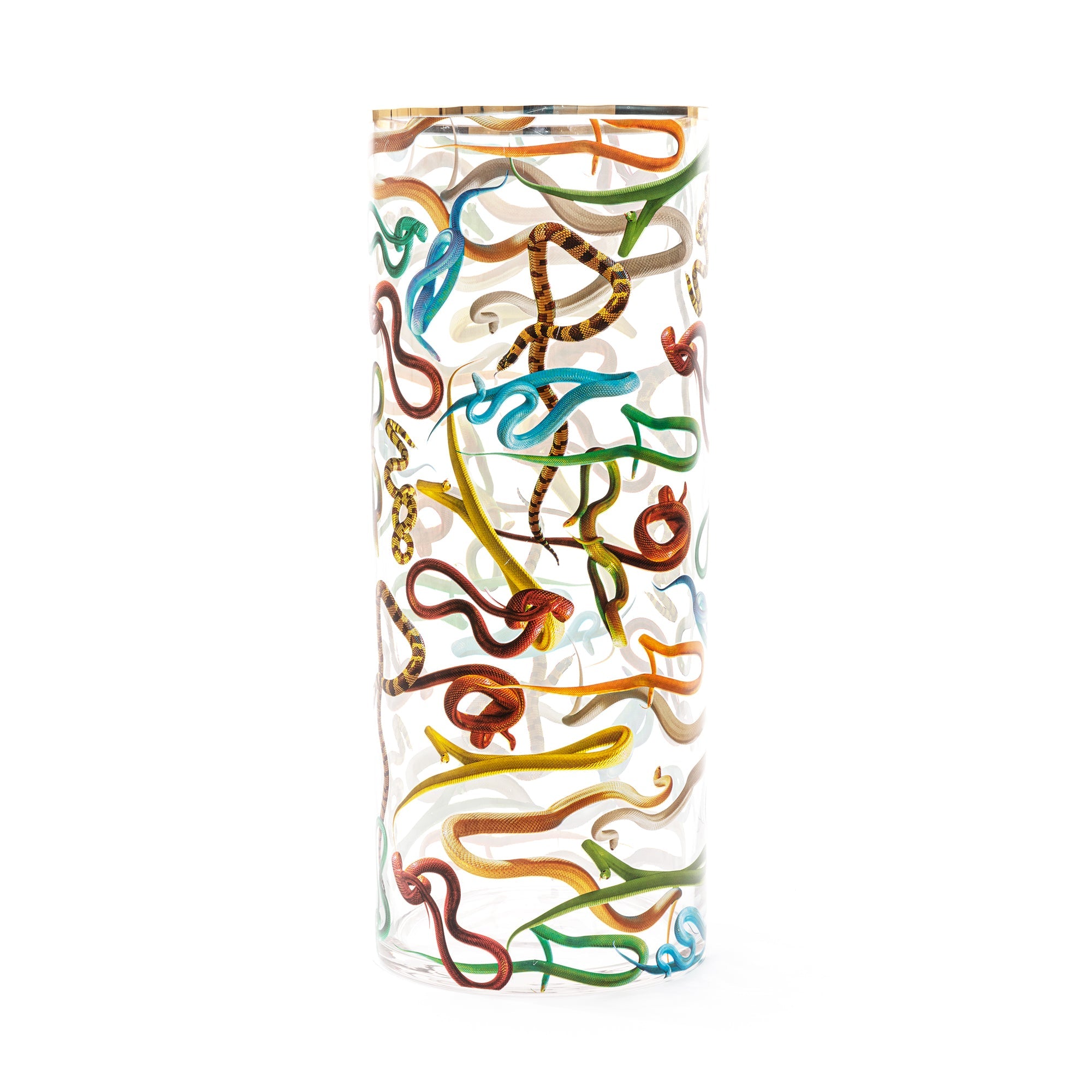 Seletti x TOILETPAPER Cylindrical Glass Vase - Small, Medium & Large