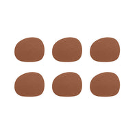 Recycled Leather Coaster Set of 6 by Aida – Clay Tones for Calm, Stylish Tables