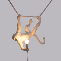 Seletti White Monkey Lamp, swing version, view 3