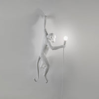 Seletti White Monkey Lamp, left-hand hanging version, view 4