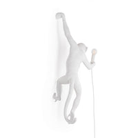 Seletti Monkey Lamp Collection - Black Monkey Lamp, White Monkey Lamp, Standing, Sitting, Hanging, Ceiling, and Swing