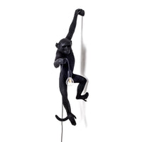 Seletti Monkey Lamp Collection - Black Monkey Lamp, White Monkey Lamp, Standing, Sitting, Hanging, Ceiling, and Swing