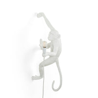 Seletti Monkey Lamp Collection - Black Monkey Lamp, White Monkey Lamp, Standing, Sitting, Hanging, Ceiling, and Swing