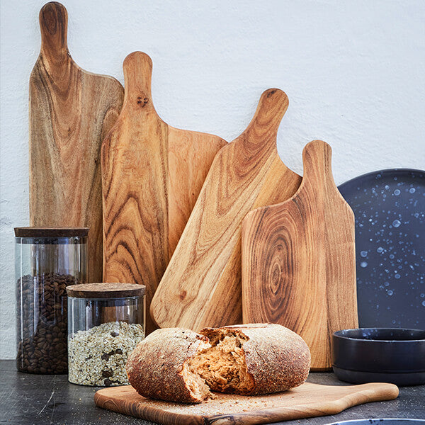 RAW Teak Wood Cutting Boards by Aida – Natural Boards for Prep & Serving