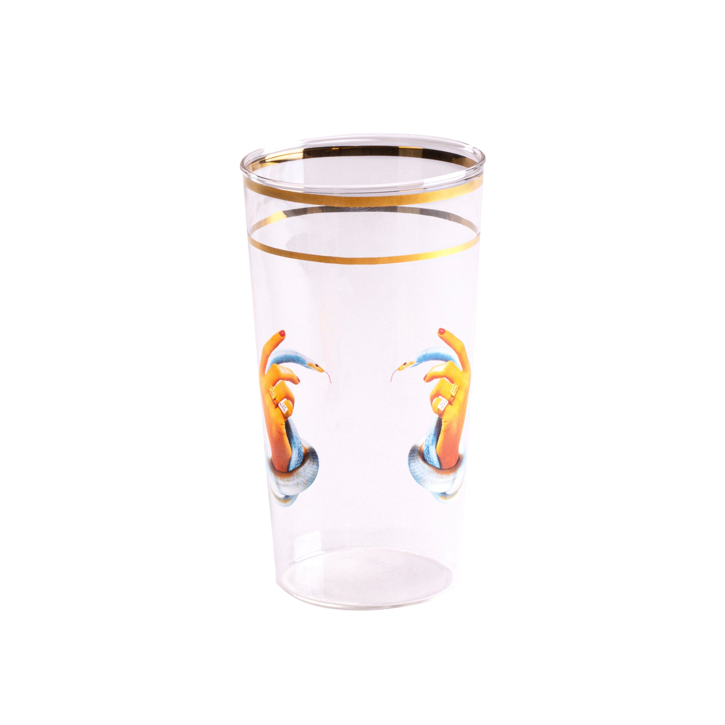 Seletti TOILETPAPER Tall Drinking Glass - Bold Borosilicate Glassware in Multiple Designs