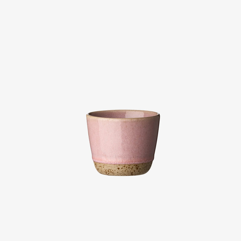 roseish RAW Colour mug without handle 20cl by aida in handmade stoneware