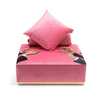Poufs and Modular Sofa by Seletti and TOILETPAPER Home - Bold Statement Furniture with Golden Base (Multiple Designs) Modular Sofa