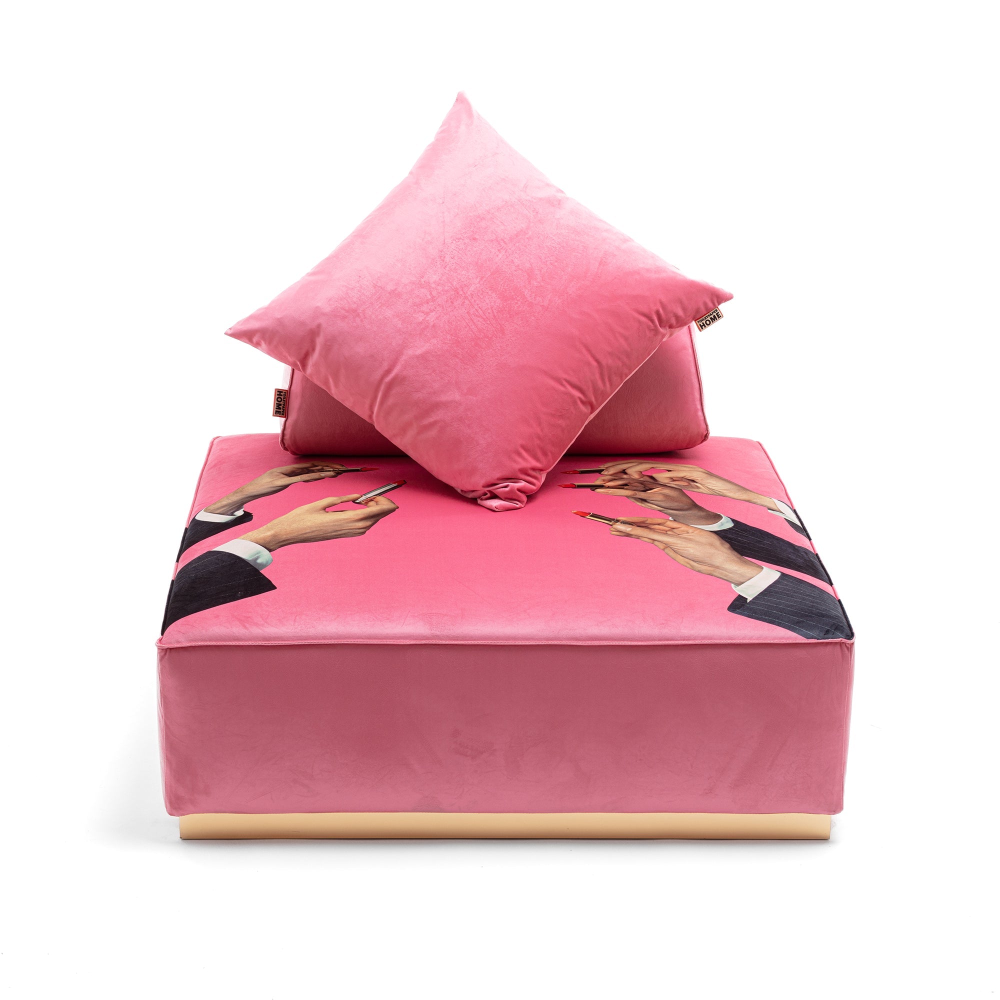 Poufs and Modular Sofa by Seletti and TOILETPAPER Home - Bold Statement Furniture with Golden Base (Multiple Designs) Modular Sofa
