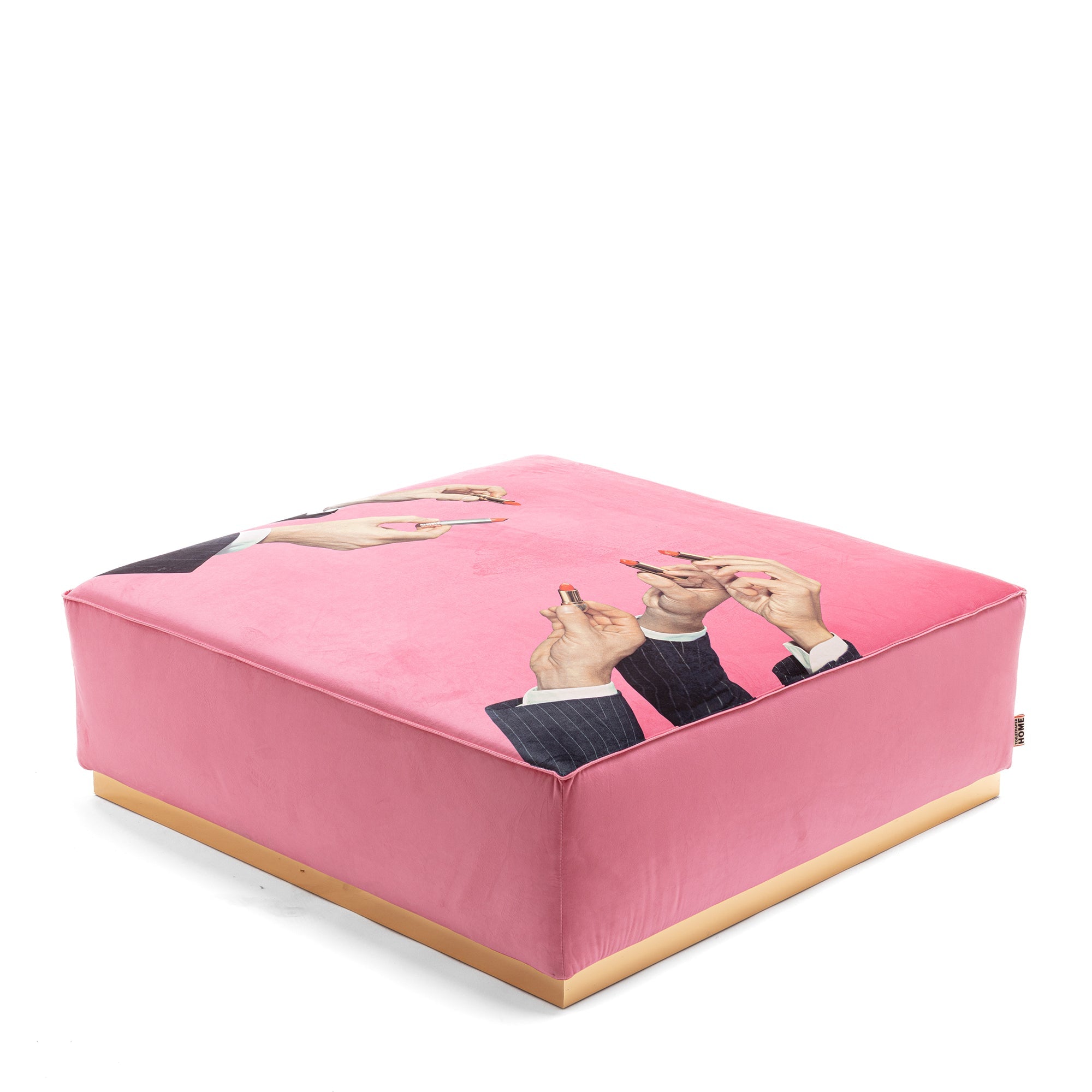 Poufs and Modular Sofa by Seletti and TOILETPAPER Home - Bold Statement Furniture with Golden Base (Multiple Designs) Modular Sofa