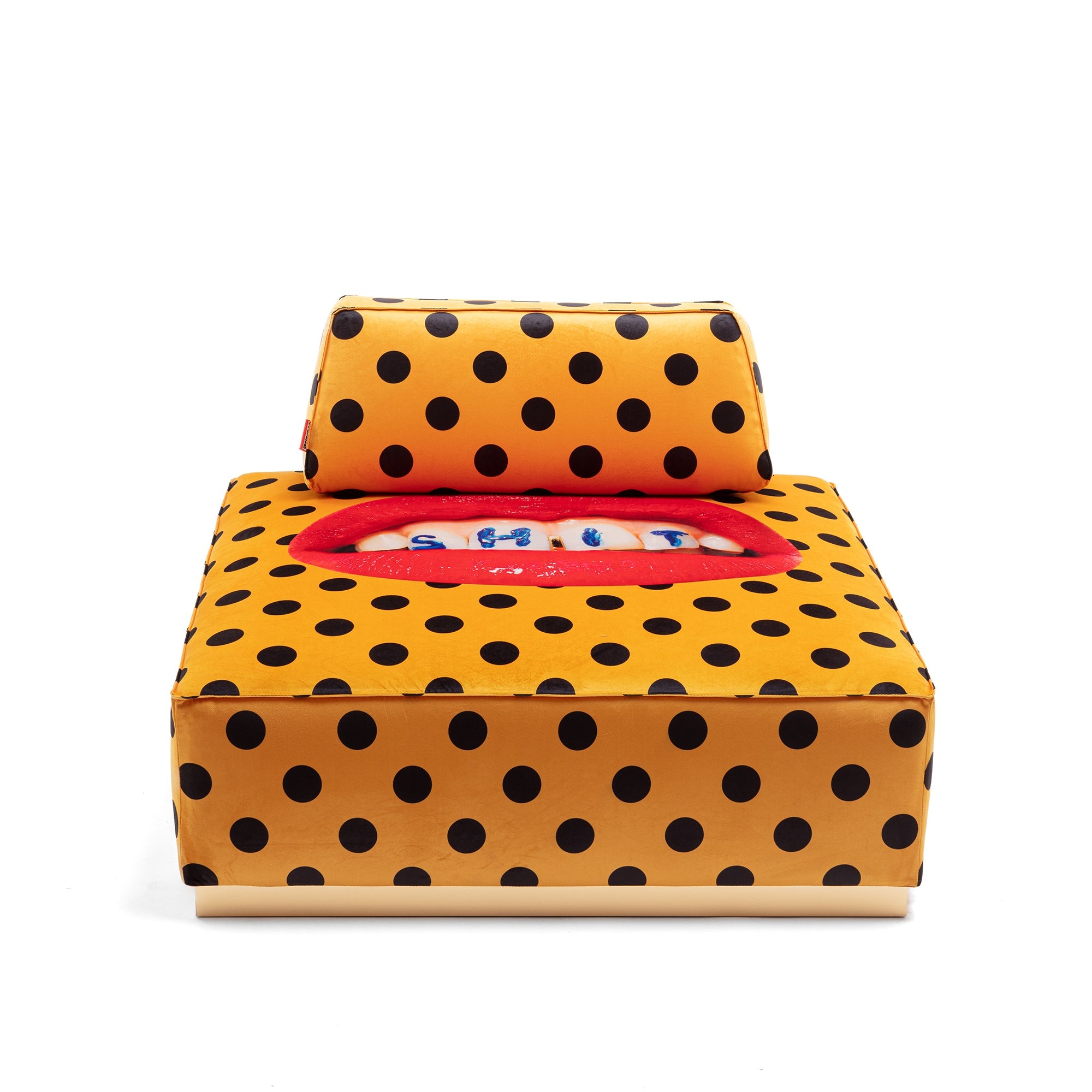 Poufs and Modular Sofa by Seletti and TOILETPAPER Home - Bold Statement Furniture with Golden Base (Multiple Designs) Modular Sofa