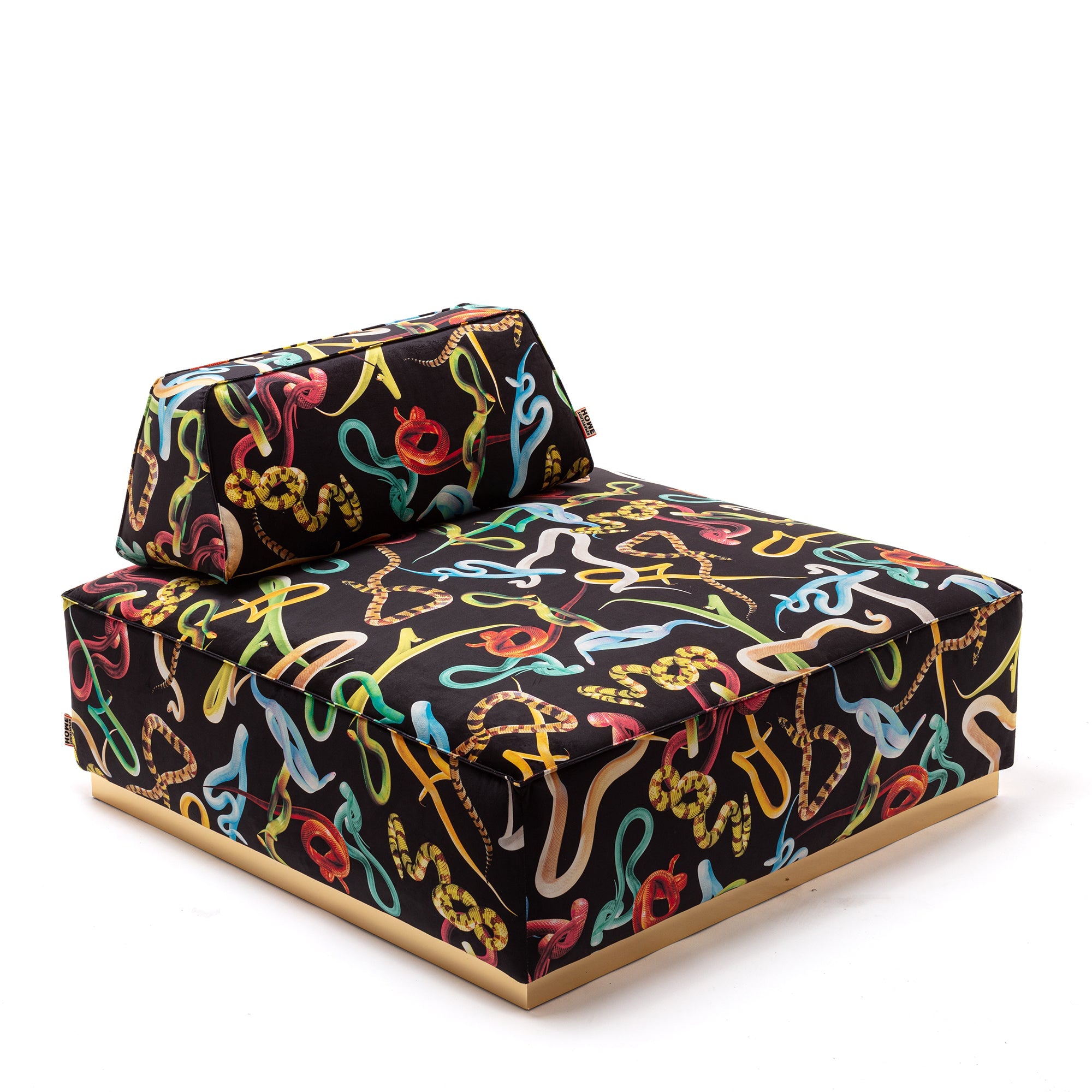 Poufs and Modular Sofa by Seletti and TOILETPAPER Home - Bold Statement Furniture with Golden Base (Multiple Designs) Modular Sofa