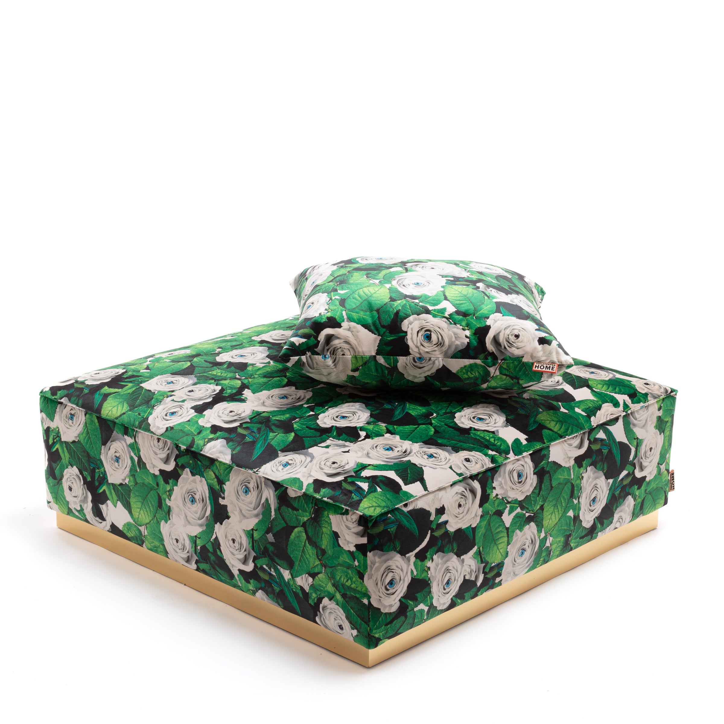 Poufs and Modular Sofa by Seletti and TOILETPAPER Home - Bold Statement Furniture with Golden Base (Multiple Designs) Modular Sofa