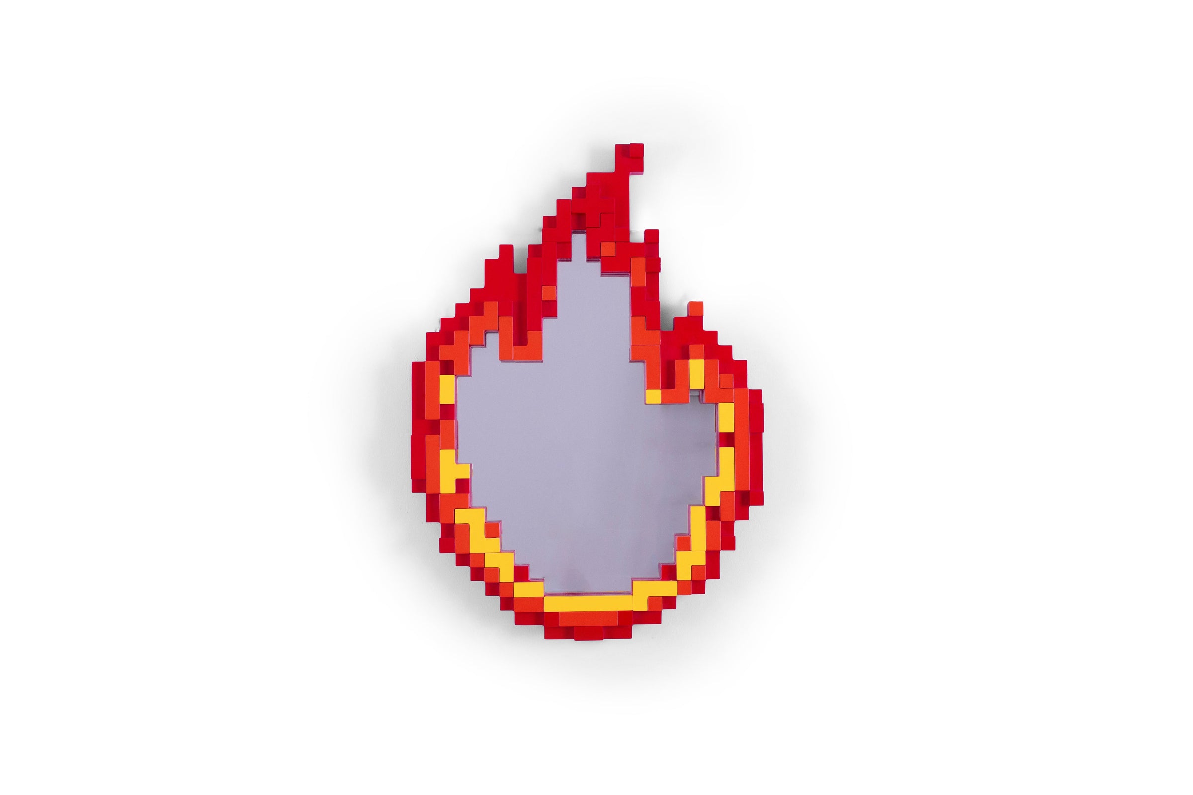 Seletti Pixel Mirror - Flame | Pixel Art-Inspired Wall Mirror