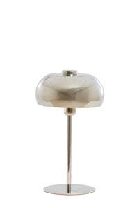 Light & Living Surin table lamp in shiny nickel with retro silhouette
