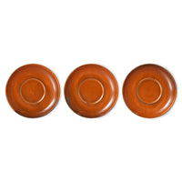CUP AND SAUCER, BURNED ORANGE
