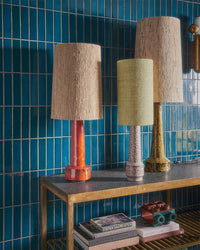 Cone Lamp Shade in Natural Silk 36x58cm by HKLIVING – Soft Texture for Warm Ambient Lighting