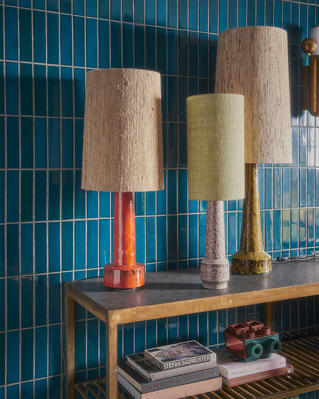 Cone Lamp Shade in Natural Silk 36x58cm by HKLIVING – Soft Texture for Warm Ambient Lighting