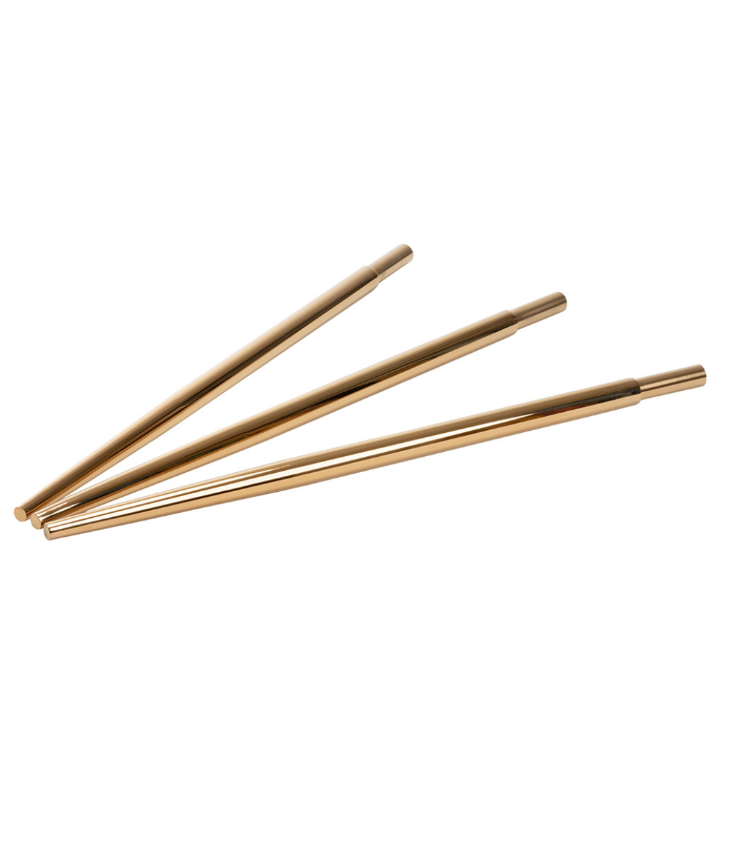 Set of three Le Feu Dome Legs in Rose Gold for Dome Ground bioethanol fireplaces
