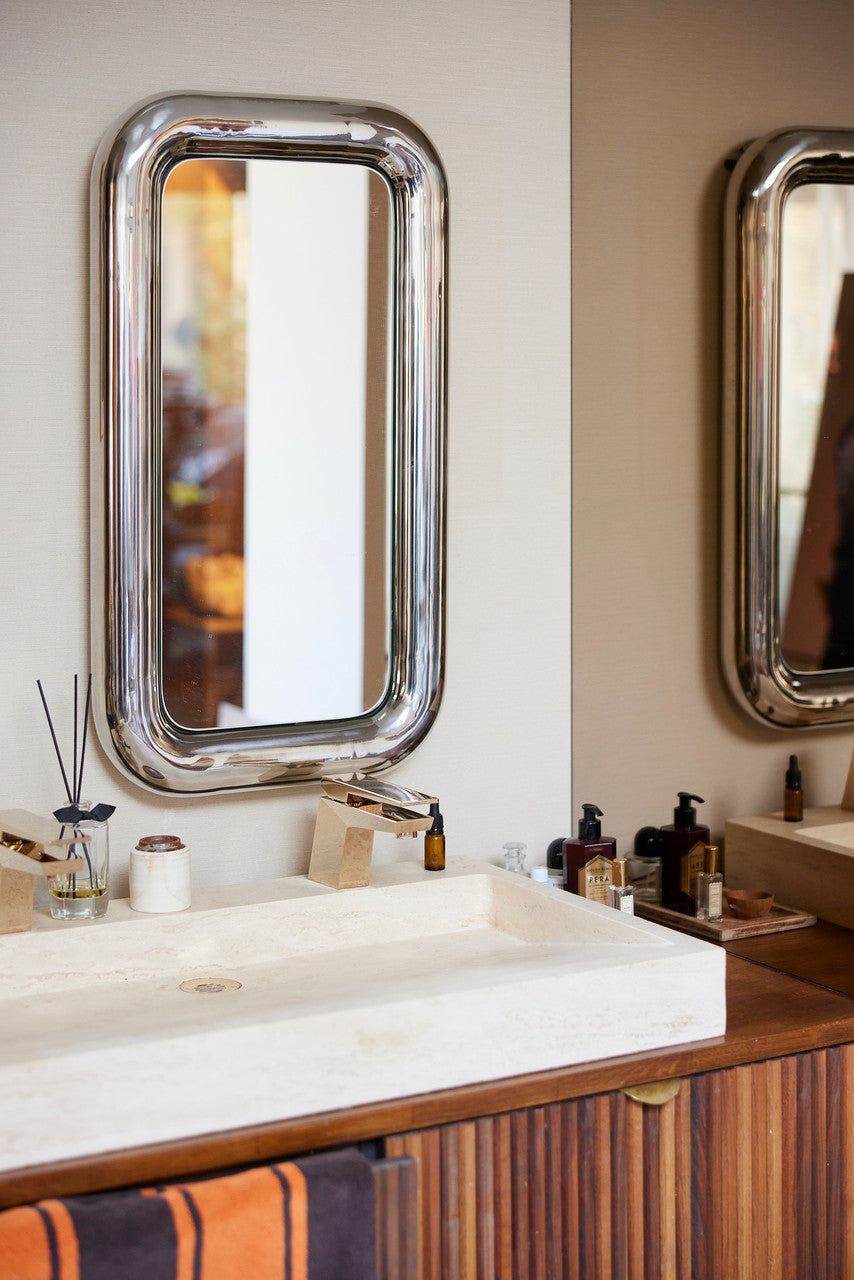 Chubby Chrome Mirror, 45 x 85cm by HKLIVING