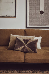 Velvet Brown Cushion by HKLIVING - 50x30cm Luxe Cotton Accent