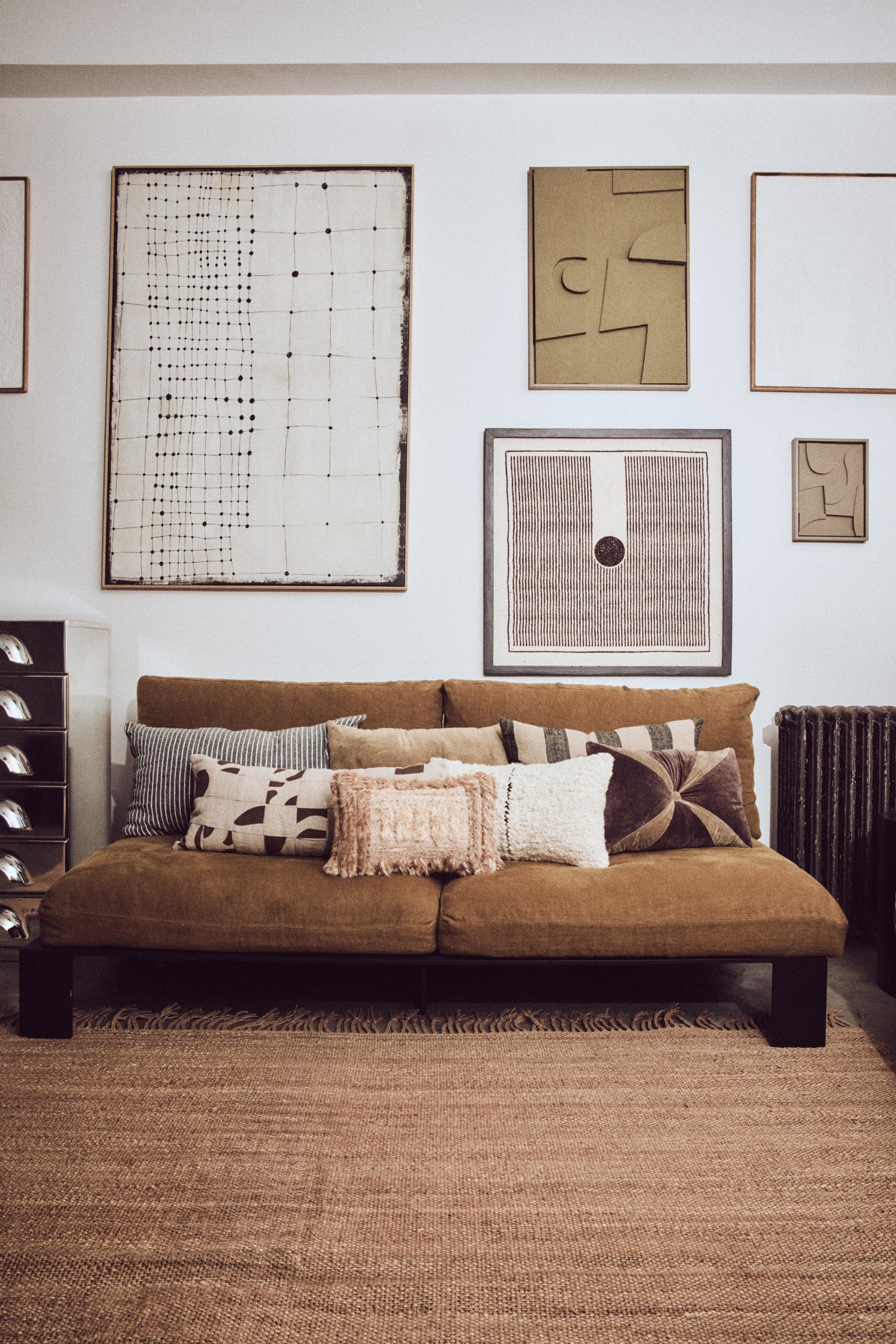 Velvet Brown Cushion by HKLIVING - 50x30cm Luxe Cotton Accent