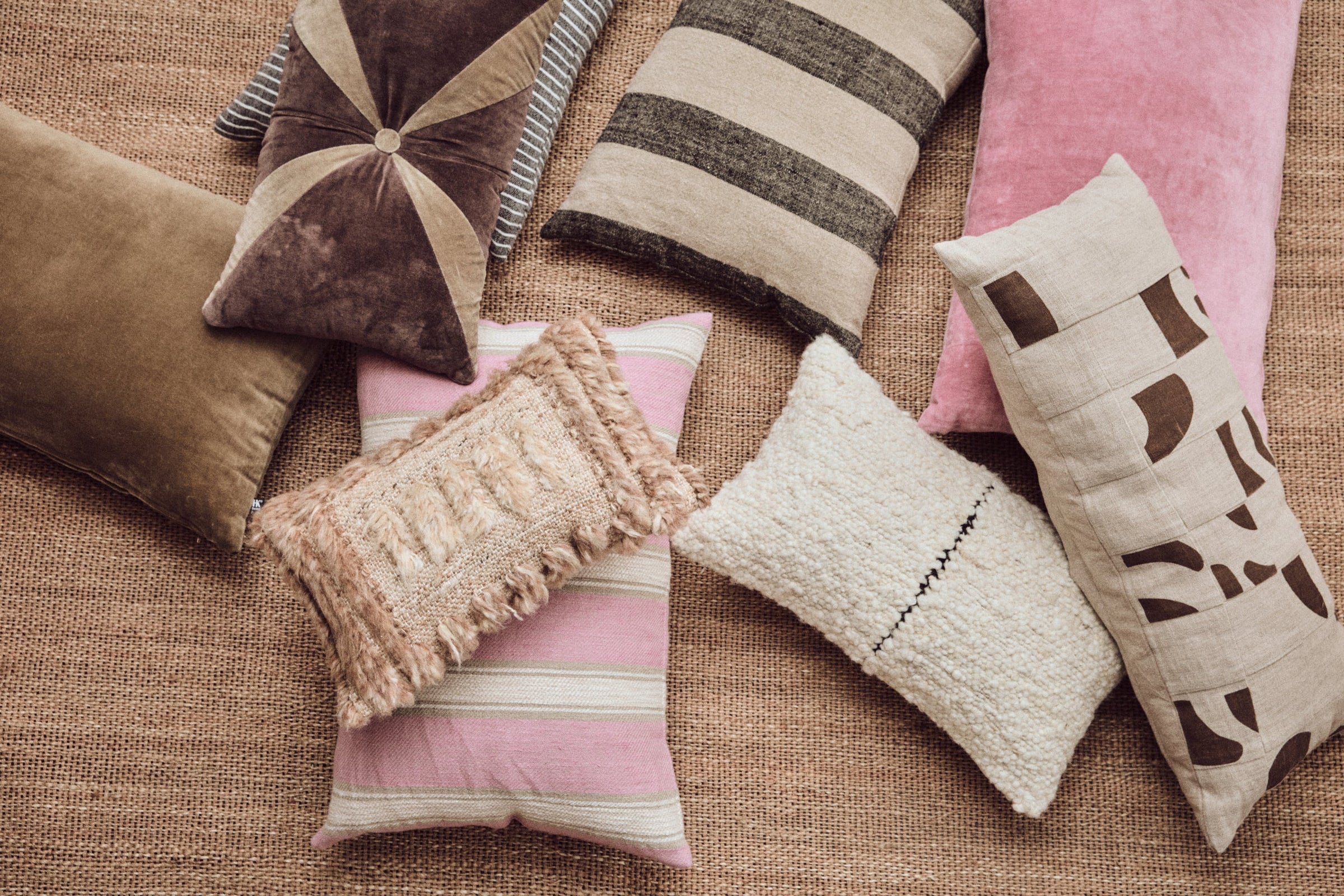 Velvet Brown Cushion by HKLIVING - 50x30cm Luxe Cotton Accent