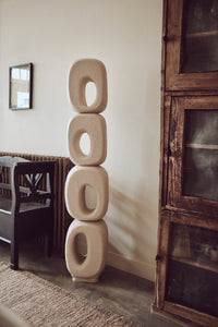 Raw Art Sculpture - Handwoven Palm Statement Piece by HKLIVING