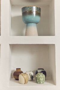 70s Ceramics Small Vases Set – Pursuit by HKLIVING (Set of 5, Retro Stoneware)