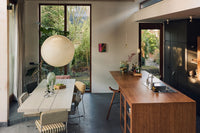HKLIVING Bright Lights framed artwork styled on a kitchen wall in a dining space