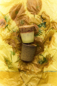 HKLIVING Sunflowers coffee mugs styled on Van Gogh inspired floral artwork