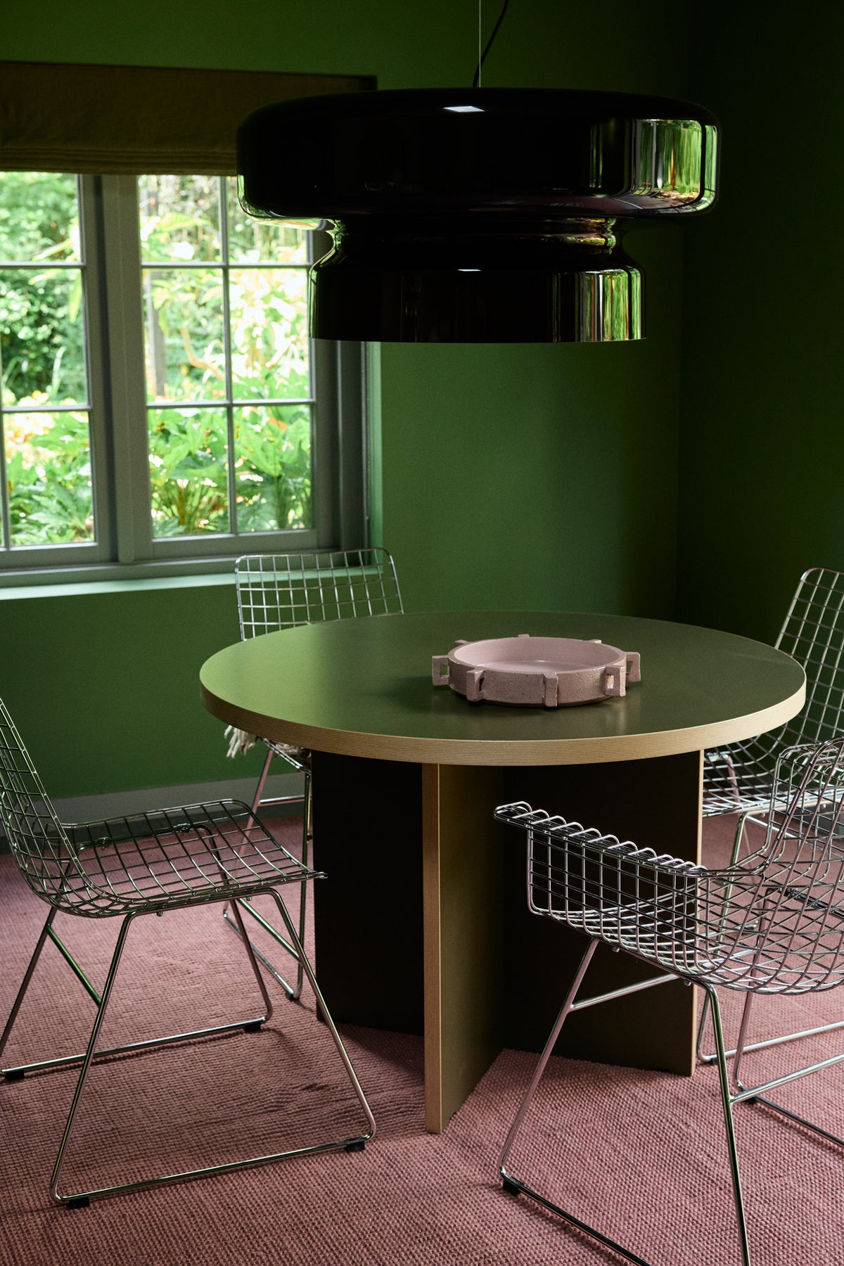 Robust Ceramic Bowl in Pink by HKLIVING – lifestyle styling shot