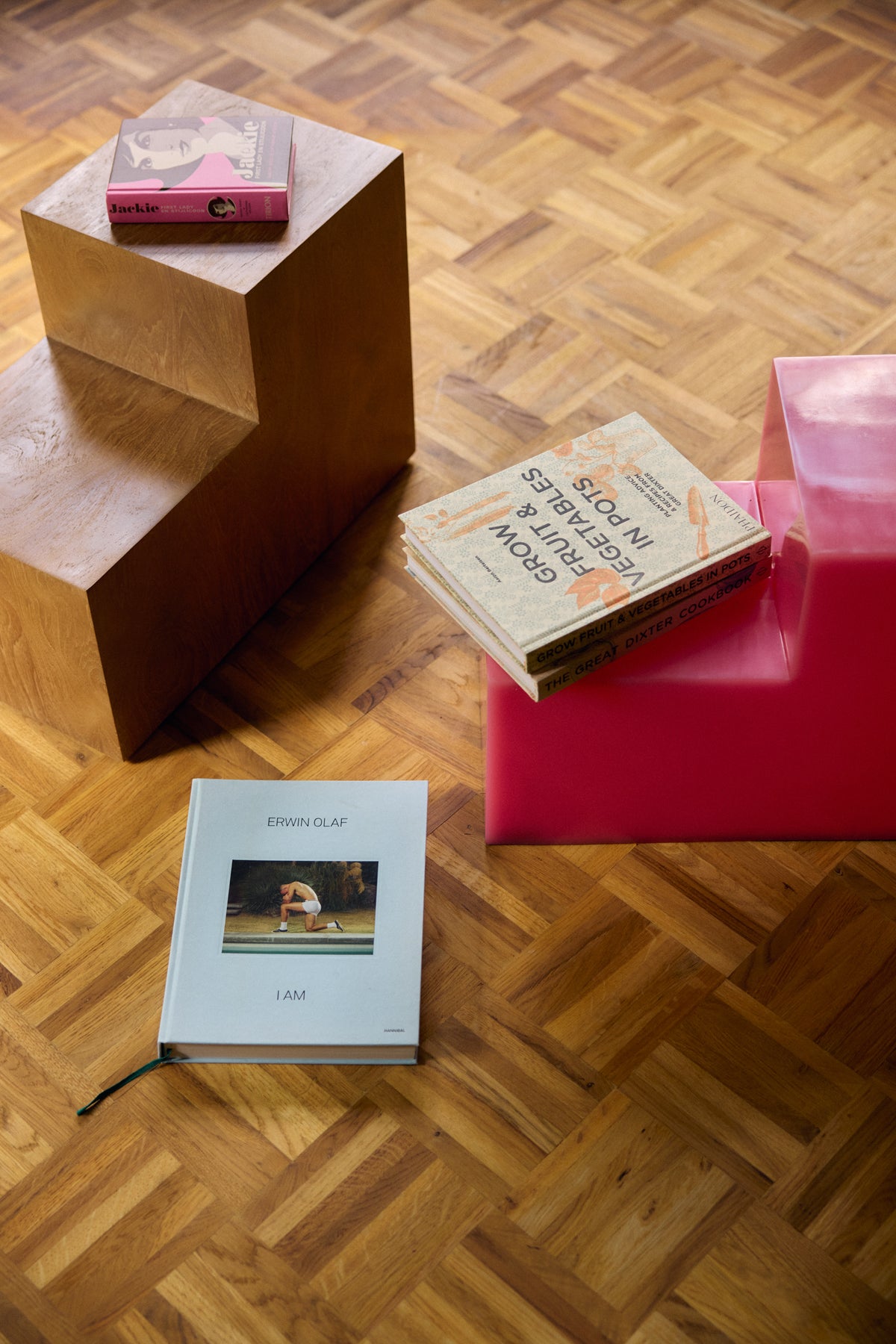 HKLIVING collection campaign styling featuring the Pop Cube Side Table in Pink