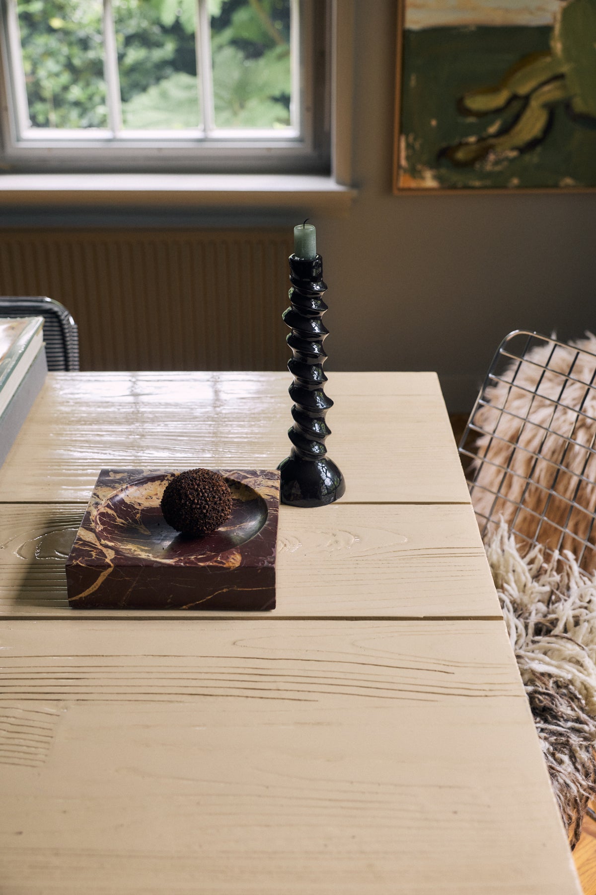 HKLIVING collection campaign styling featuring the Robust Candle Holder in Black