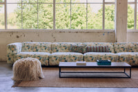 Woven Classic Flowers cushion, campaign shot