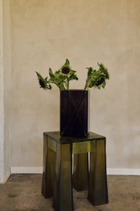 HKLIVING collection campaign styling featuring the Resin Stool in Vintage Yellow