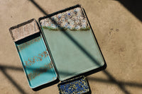 70s Ceramics Large Tray in Agave by HKLIVING, styled campaign shot