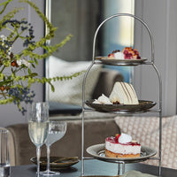 Plate Stand, 3 Tier, Silver Finish, House Doctor