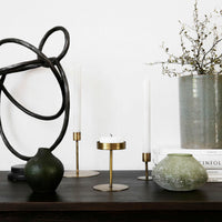 Antique Brass Candle Stand, Anit by House Doctor